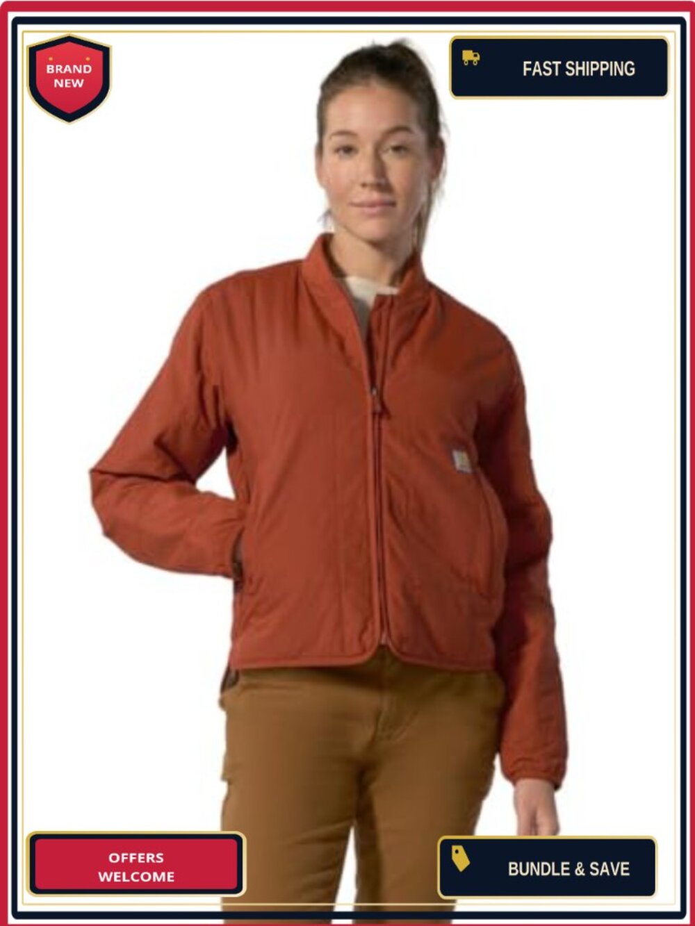Insulated Sherpa Lined Rain Coat with DWR Water Repellent Finish